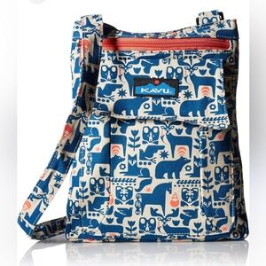 KAVU COZY CRITTERS Folklore Animals Cotton Adjustable Strap Crossbody Purse
